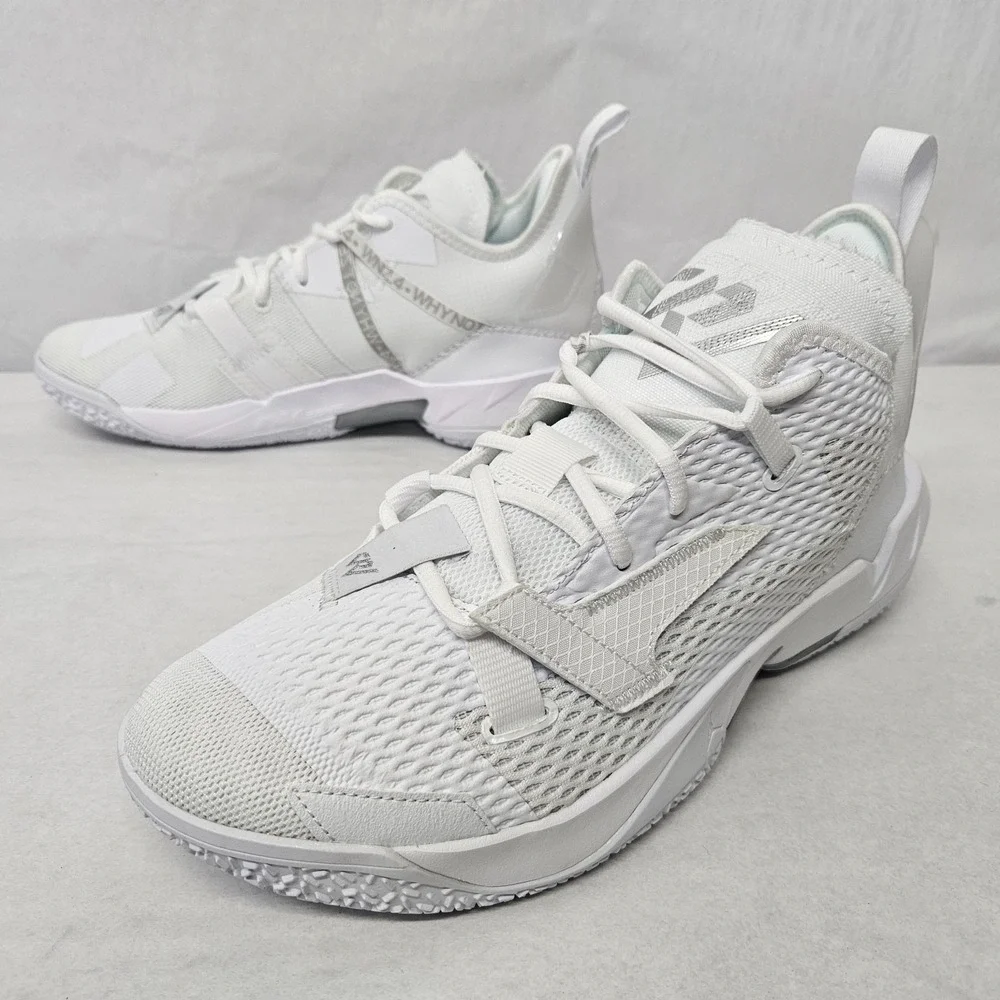 Nike‎ Air Jordan Why Not Zer0.4 Basketball Shoes CQ4230-101 White Men's Size 13